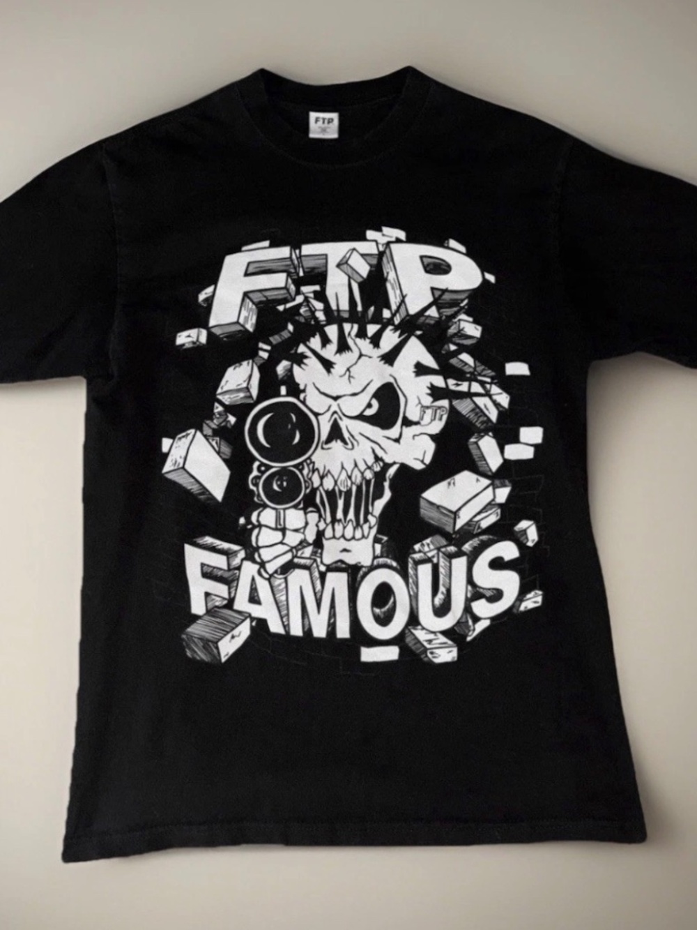 FTP x Famous Stars & Straps Skull Crewneck Tee